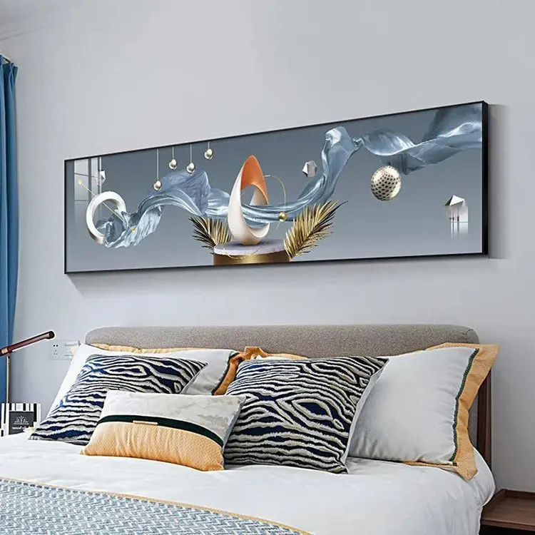 卧室床头装饰画现代简约轻奢墙面挂画主卧房间温馨背景墙壁画