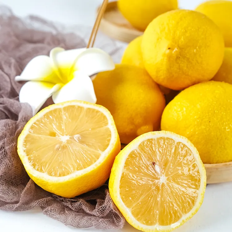 安岳黄柠檬3斤中果3-5个/斤新鲜皮薄多汁奶茶店产地直供产地直发