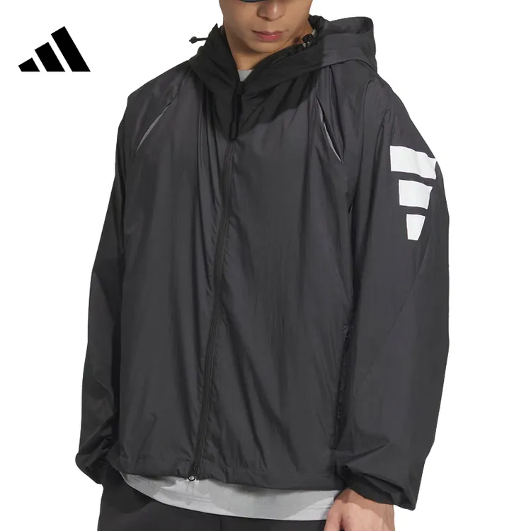 adidas阿迪达斯男子FUSTL P JKT2梭织连帽外套JM6234
