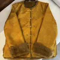 「乔乔」《金蕊》重磅高定真兔毛双面穿~新中式提花厚款私服