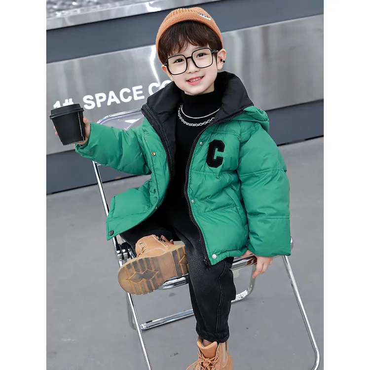 安踏联名科恩达男童冬季白鸭绒羽绒服儿童保暖棉衣中小童棉袄外套