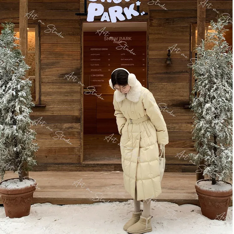 【ART ME】娃娃羽绒复古真羊毛三星安心90三防溯源白鸭羽绒服wy21l2