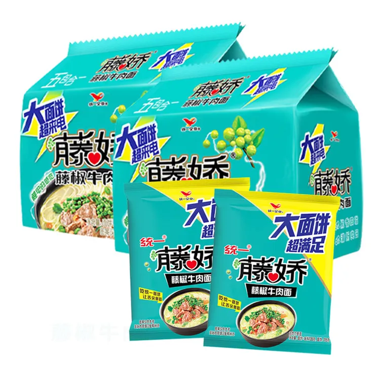 香浓产品酸爽口味正宗统一big大面饼藤椒牛肉面方便面泡面板面