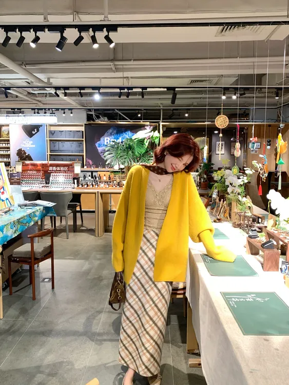 【芝士Cheese】奈良美智  落肩针织气质时尚百搭宽松中长款毛衣开衫