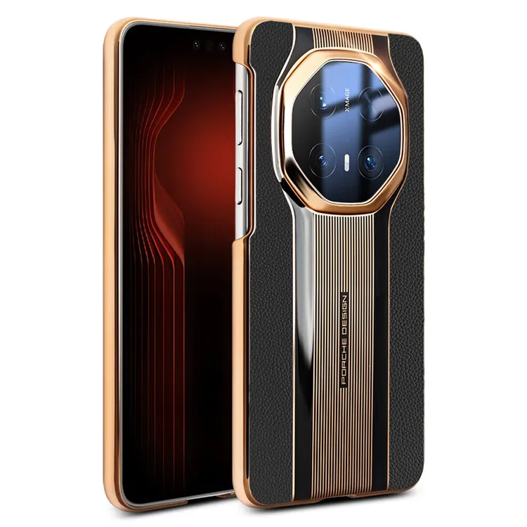 适用华为mate70pro手机壳真皮全包防摔mate70pro优享版商务保护套