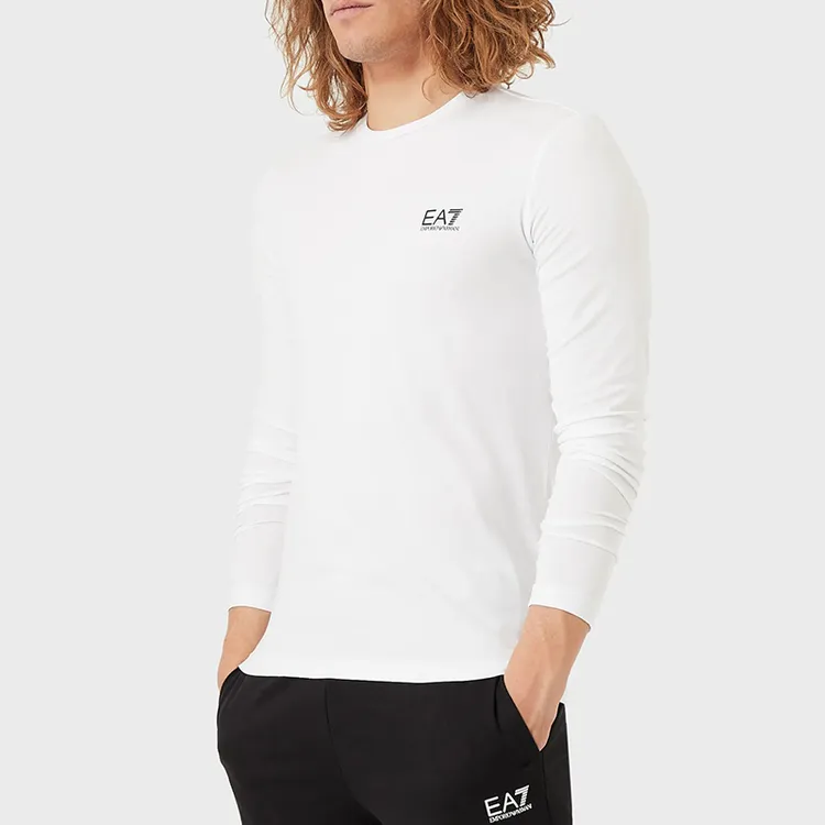 Ea7 Emporio Armani男士户外运动透气T恤圆领长袖时尚休闲打底衫