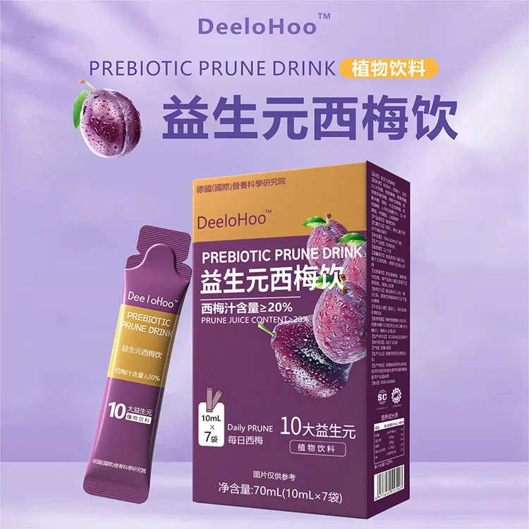DeeloHoo益生元西梅饮十大益生元进口西梅汁20%高含量TT
