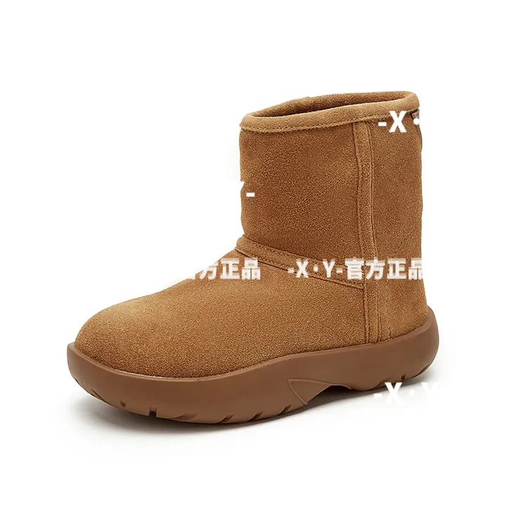 2025新款冬季新款厚底增高保暖加绒丑萌雪地靴2812