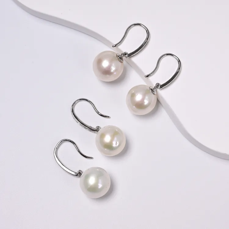 【云上叙】S925银珍珠耳钩-多样性发一件11mm V94222-P（商城）