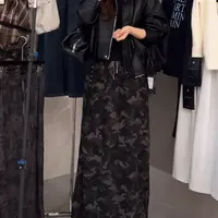 米满满-ZiZi（18300#）美式气质直筒迷彩半裙kc