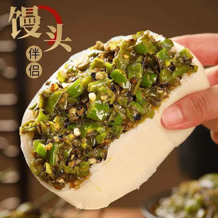 臻鲜炭烧烧椒酱辣椒酱川农家手工自制虎皮青椒剁椒拌面酱下饭