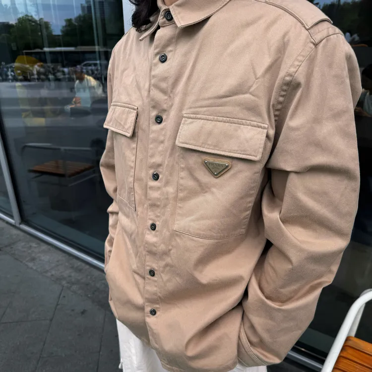 99新 Prada/普拉达 三角标双口袋新款夹克/L/工价19800/99新