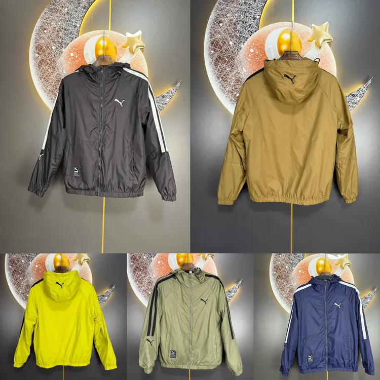 春季透气连帽运动风男不起球夹克男士夏季户外外套时尚薄款