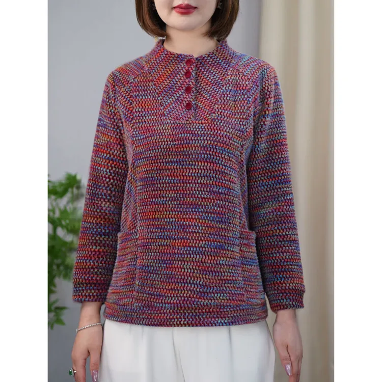 减龄卫衣独特漂亮针织衫显瘦衣服微胖妹妹加大码女装漂亮百搭上衣