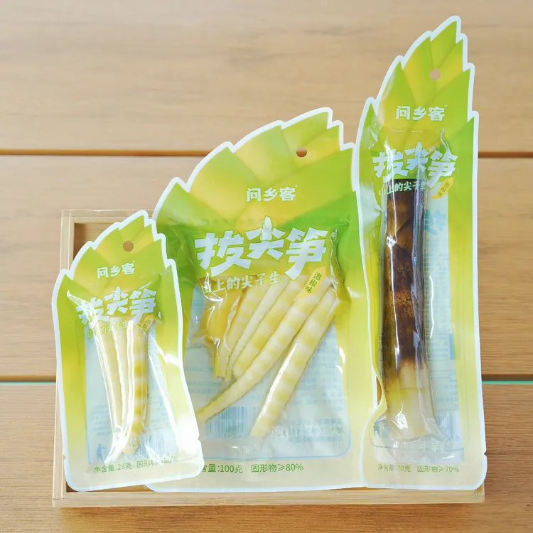 星沙甄选联名问乡客拔尖笋泡椒味笋尖开袋即食休闲解馋嫩竹笋零食