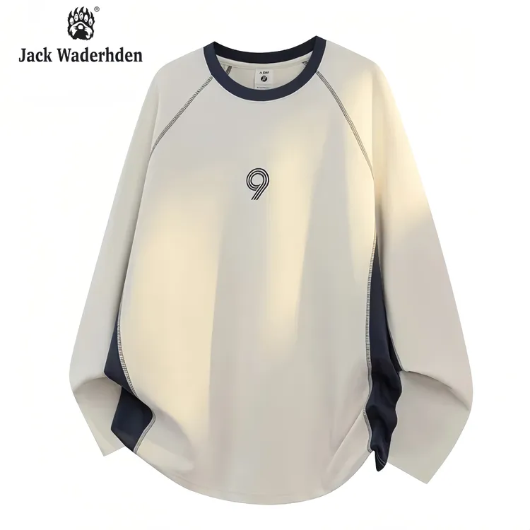 Jack Waderhden男生秋季穿搭推荐圆领时尚卫衣男百搭运动休闲长袖