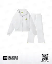 呆呆姐 SM笑脸基础老花连帽休闲套装直筒长裤！得物正品！！