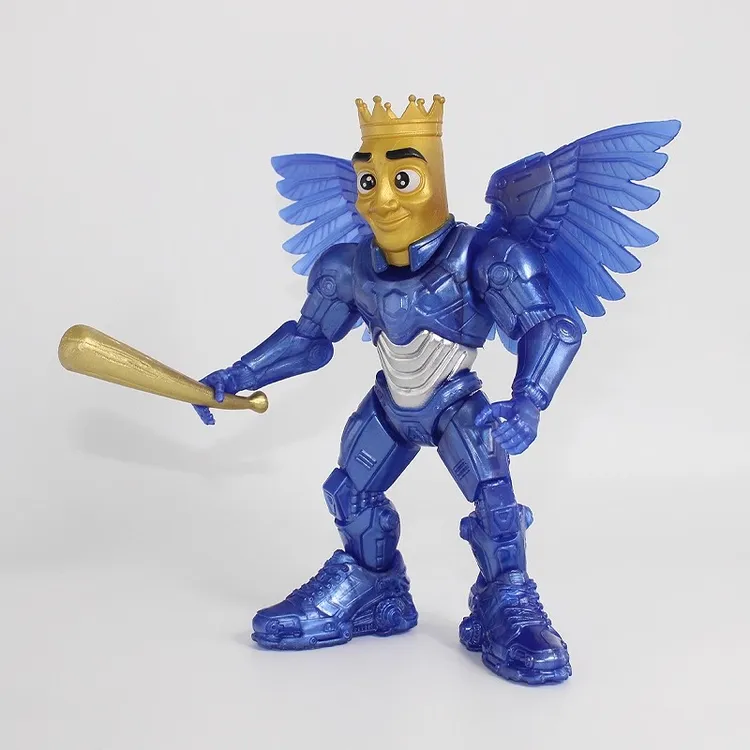 外国山海经带翅膀木棍人融合怪手办可拆卸通通通飞行战士版模型