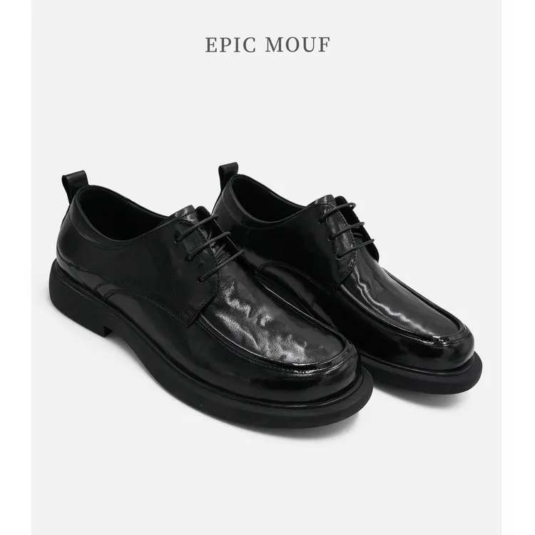 「高端正装」EPIC MOUF牟夫商务系带款英伦风通勤休闲皮鞋T661-1
