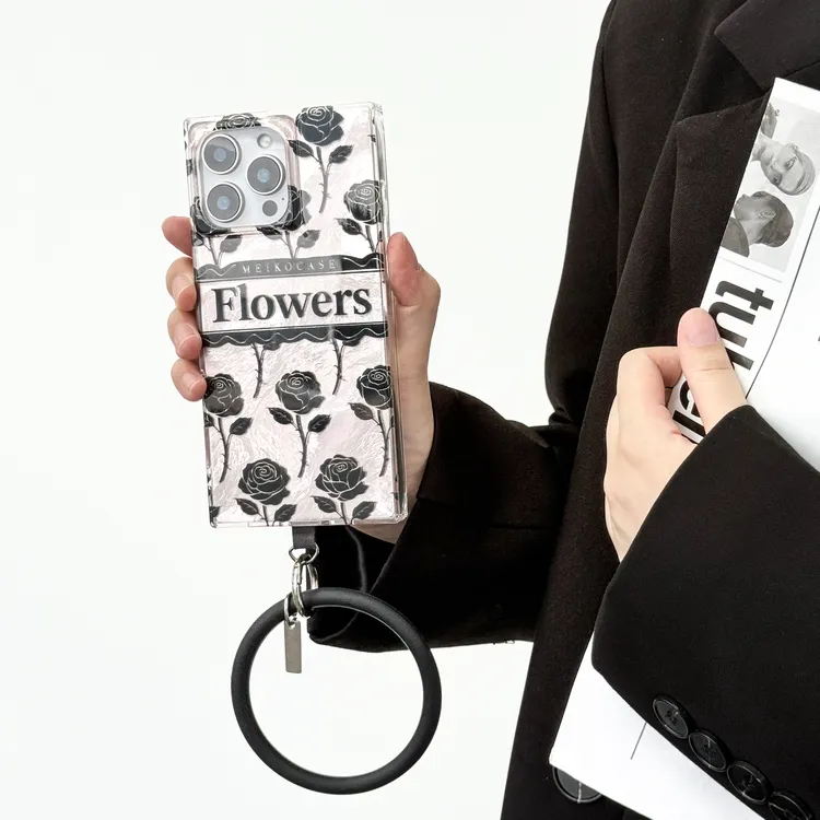 MEIKOCASE玫瑰轻奢质感适用苹果17promax女款16手机壳高级感15/14