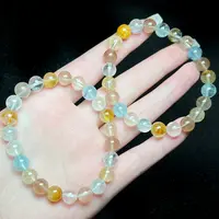 【云上好物】14 DS25140-托帕石单圈手串—多样性发一件-8mm（JG）