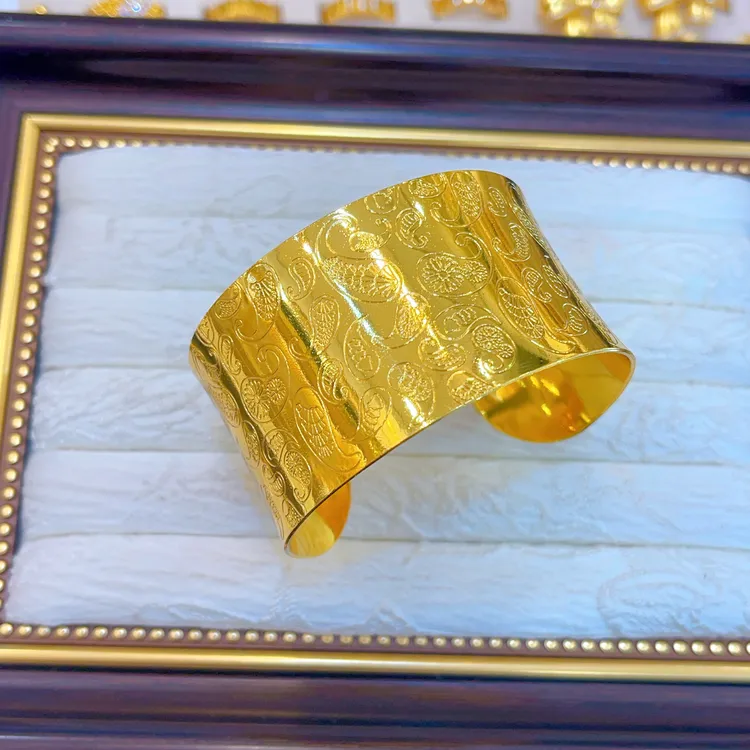 铜合金手镯 2331新款手镯爆款白搭时尚金色铜合金白搭