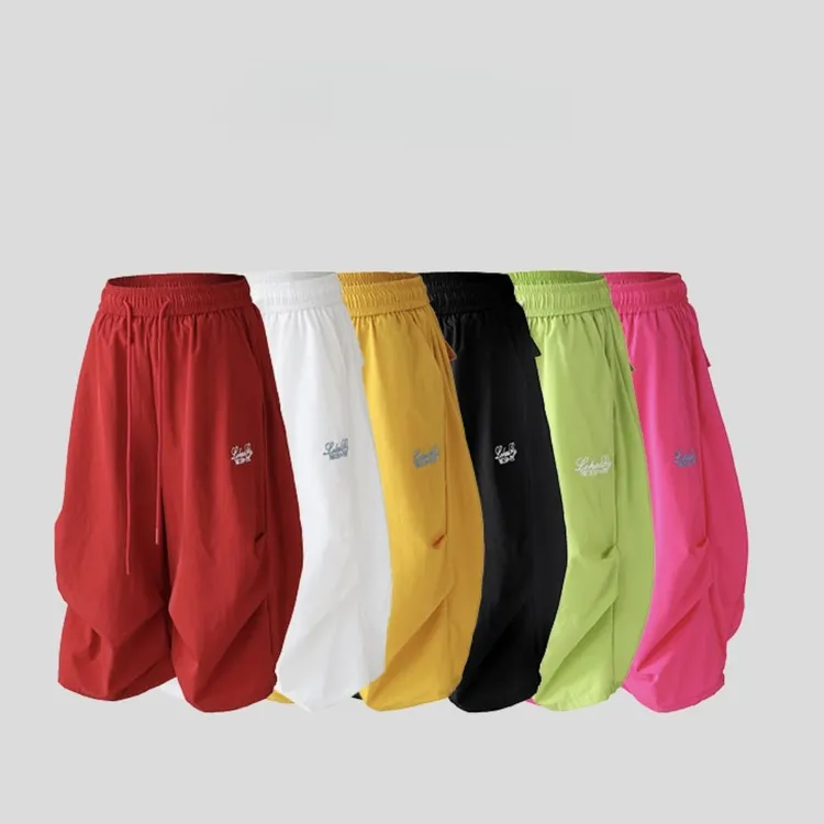 夏季新款冰感时尚阔腿七分裤广场舞健身操运动户外休闲网红百搭裤