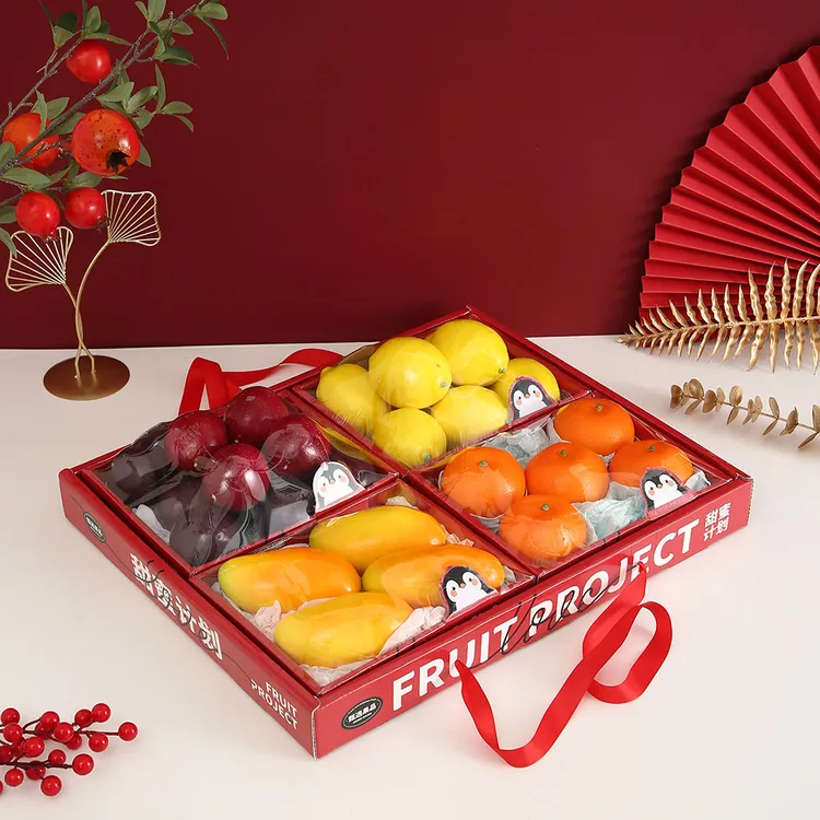 通用水果礼品盒节日送礼高级包装盒送礼手提空盒芒果冬枣礼品包装