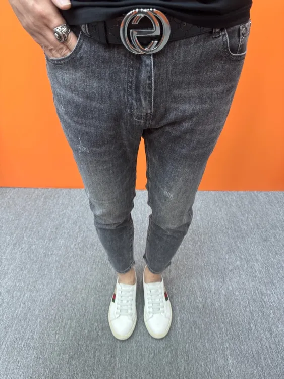 春夏九分牛仔裤修身小脚裤潮流男士弹力韩版百搭休闲牛仔裤子