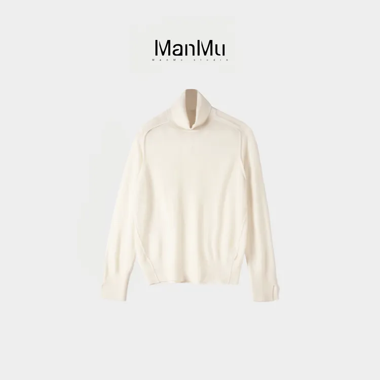 满目ManMu 【张琪专属】高级定制秋季时尚百搭100%绵羊毛毛衣350547