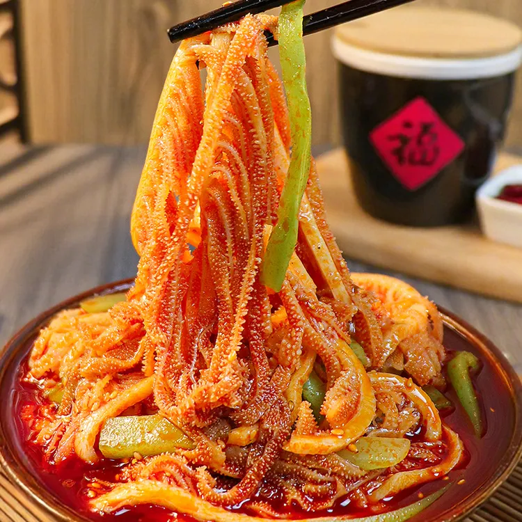 逗嘴千层肚贡菜双拼1050g川香红油味即食毛肚Q 固形物含量40%以上
