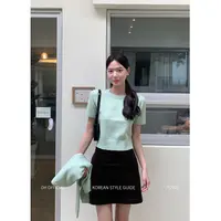 DH OFFICIAL大花【丝绒可可 velvet】琥珀流光风直筒型灯芯绒半身裙