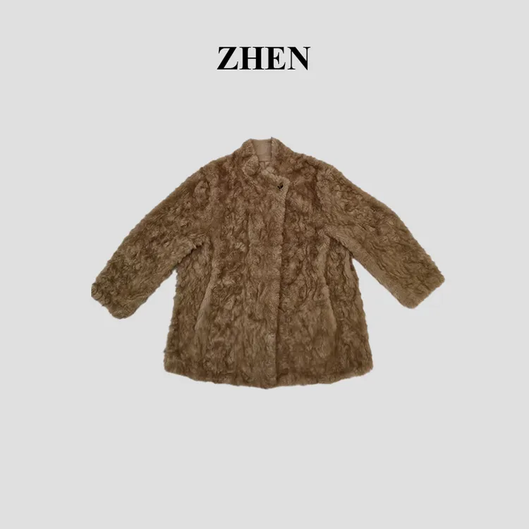 【ZHEN】25K01875 2025新款秋冬保暖外套职场风小众设计师款