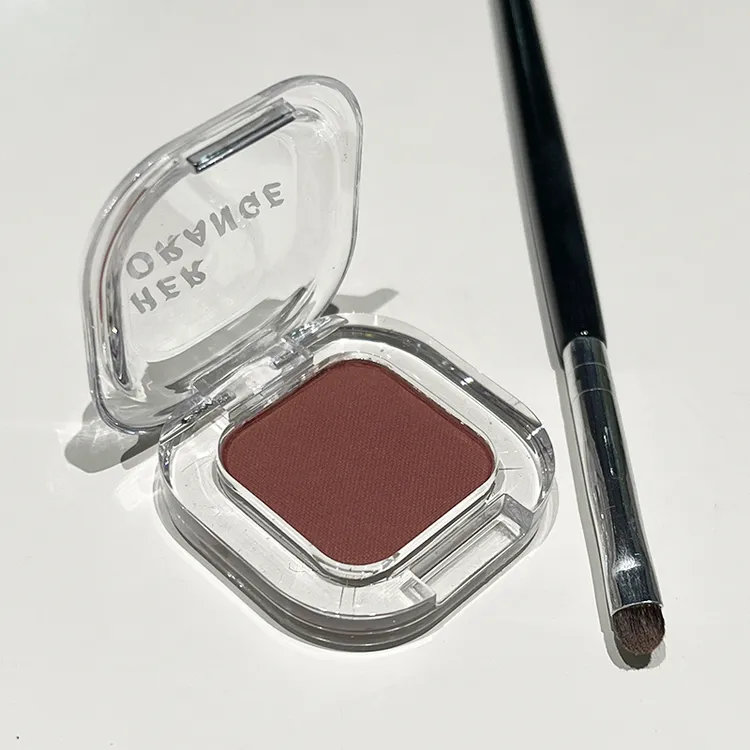 红棕色下至！鞠式破碎感小白花05单色眼影酒红色哑光卧蚕下眼睑