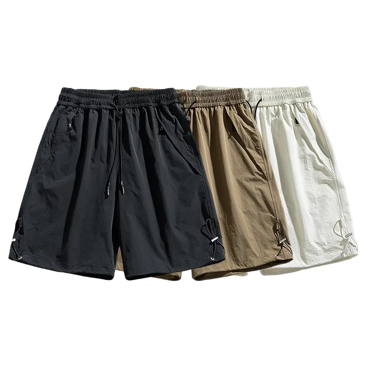 男士夏季2025新款短裤户外潮牌美式休闲速干透气凉感宽松五分短裤
