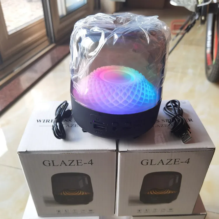 华强北蓝牙音箱家用电脑小型重低音琉璃4代桌面高音质音响收音