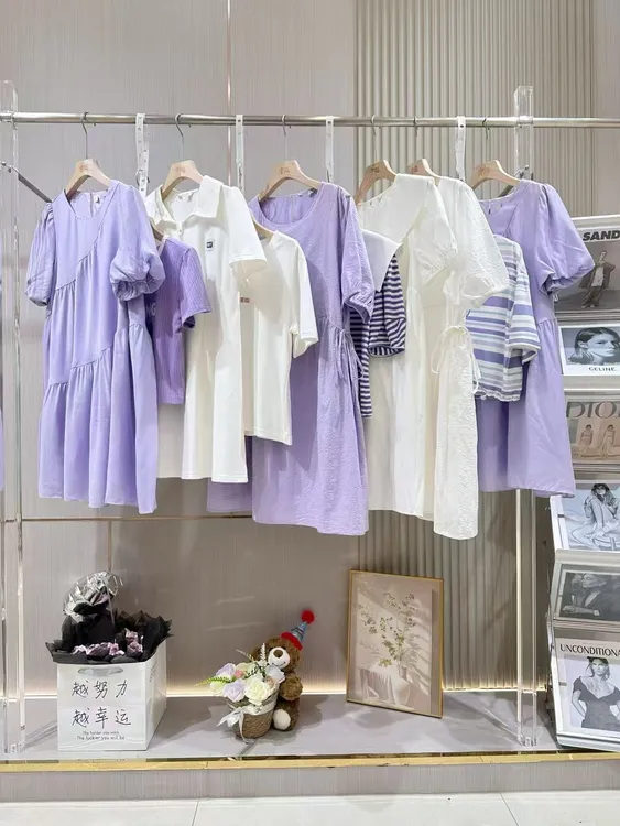 新款时尚气质女装设计师长款连衣裙泡泡袖夏季裙子