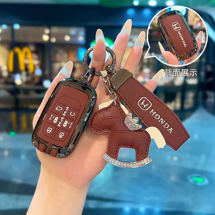 适用于2024款本田奥德赛钥匙套艾力绅混动汽车专用壳高档时尚包扣