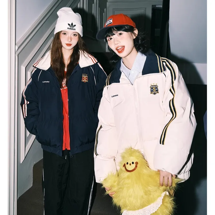 美式复古棉服女2025年新款冬季棉袄bf国潮衣学生外套情侣款