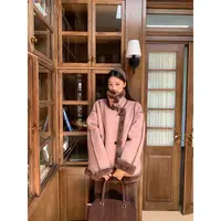 【HRG】秋冬仿麂皮保暖宽松加厚韩版时尚HD短外套254G4301