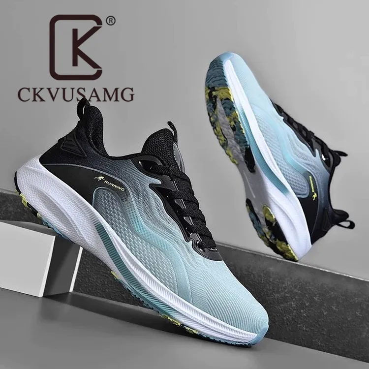 CKVUSAMG2025新款大码男鞋4546夏季透气跑步网面4748运动跑鞋减震