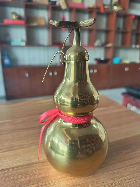 八卦铜葫芦（小号）：旺财祛病兴家吉祥物品