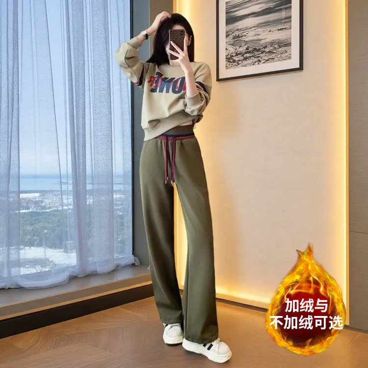 休闲套装女两件套宽松显瘦运动小个子秋冬减龄网红洋气炸街女装