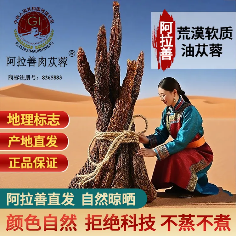 内蒙古直发荒漠软质油性肉苁蓉正品可切片整根泡酒泡水煲汤泡酒料