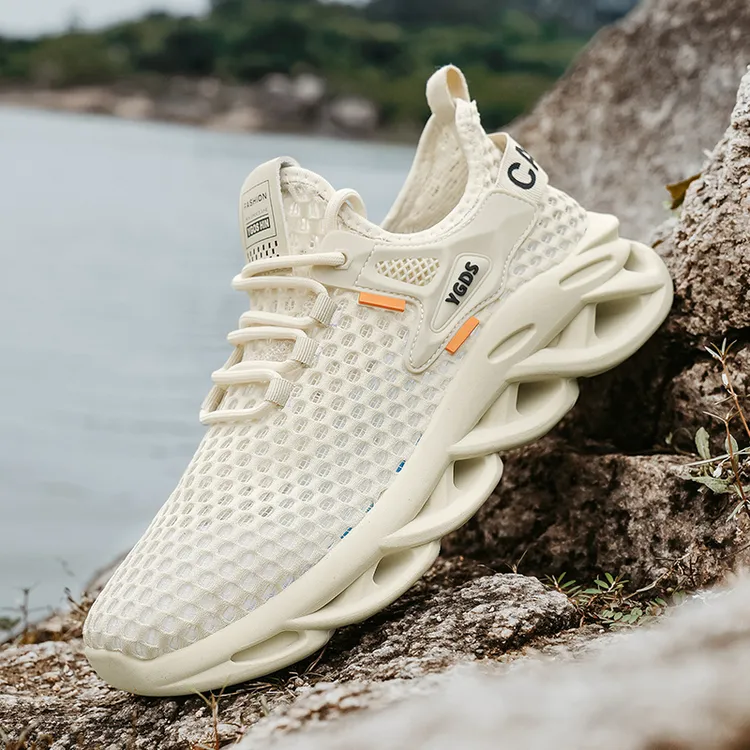 夏季透气网面休闲鞋男士溯溪鞋透气软底懒人鞋通勤百搭开车鞋