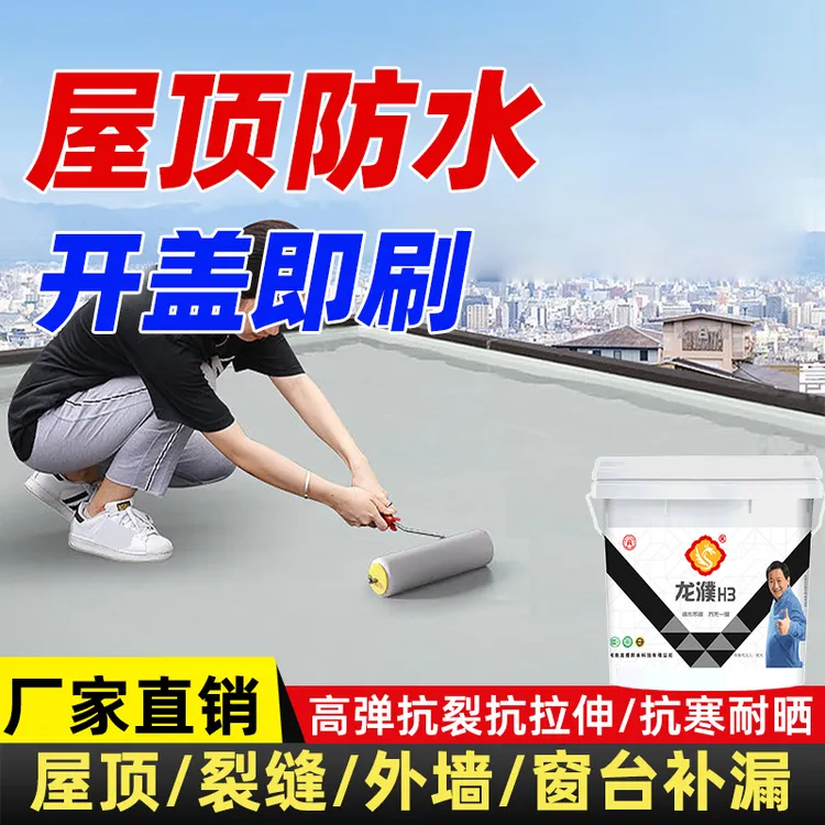 S液体卷材防水材料房顶补漏水裂缝堵漏外墙防水涂料耐晒耐冻沥青