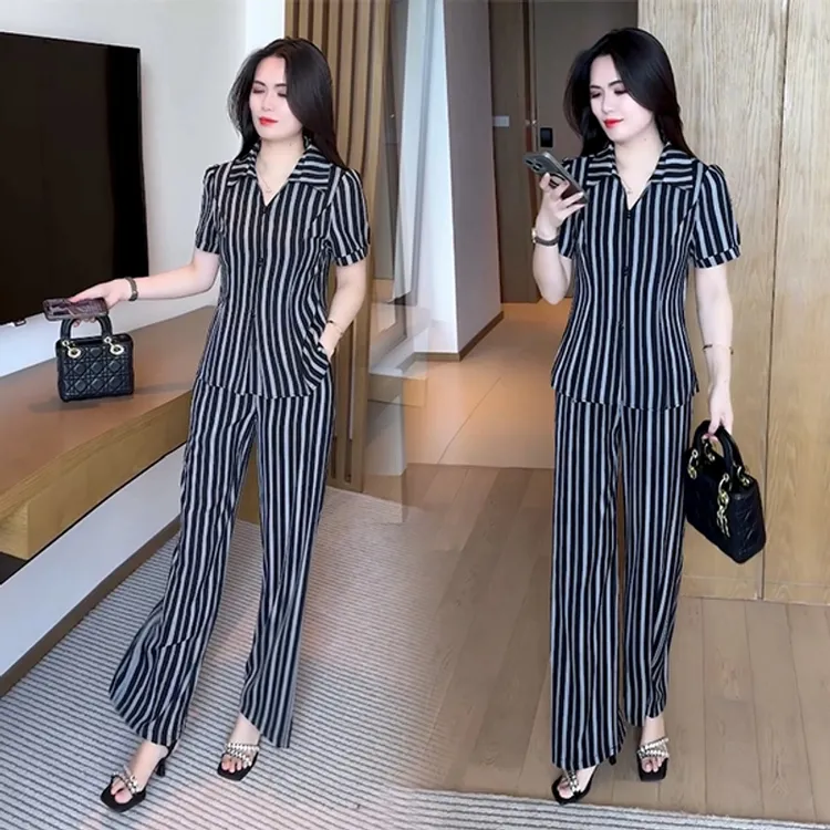 2025新款夏季新款时尚穿搭气质洋气收腰显瘦不挑人短袖套装休闲