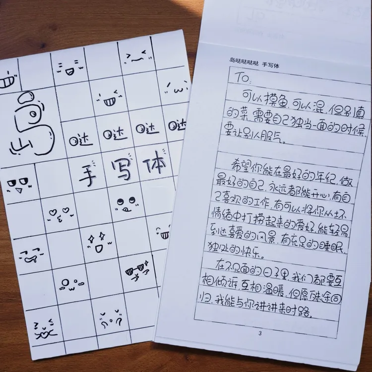 【可爱圆滚滚】岛哒哒哒哒手写体女生可爱字体漂亮练字可爱手写