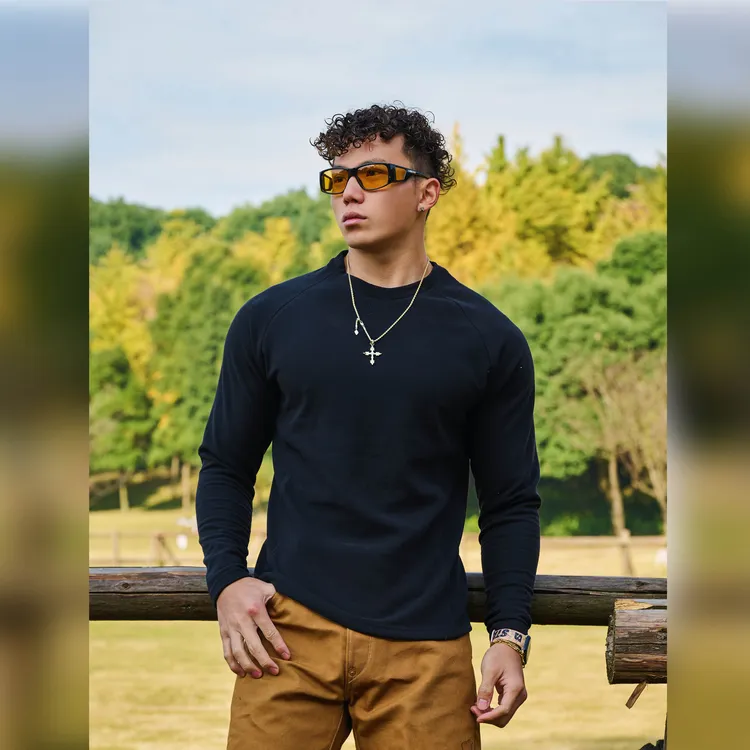 WABRAVE暖绒长袖加绒百搭打底衫保暖修身T健身运动秋冬内搭男