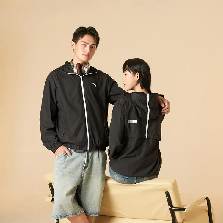 PUMA彪马夹克男装秋季新款运动服健身训练外套梭织连帽上衣691345